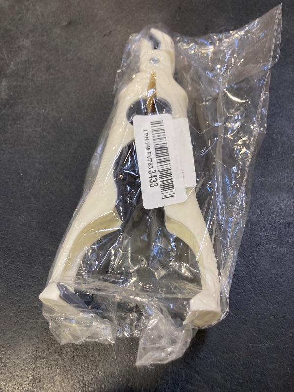 Photo 1 of 3-in-1 Silicone Non-Slip Heat Resistant Gripper Tongs,Multi-Function Hot Plate Gripper– Small & Large Ends for Bowls & Plates, 22cm Long Handle with Built-in Can Opener (White)