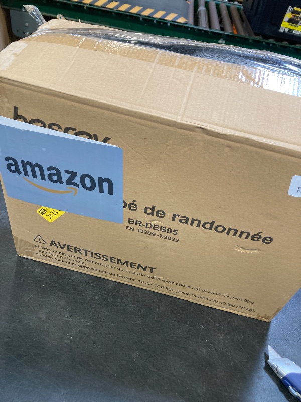 Photo 1 of besrey Baby Backpack Carrier, Toddler Hiking Backpack with Safety 3-Height Seat, Adjustable Straps&Waist Belt, Foldable Frame Lightweight Large Capacity Child Carrier for Hiking (Black)