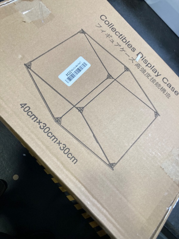 Photo 1 of Acrylic Display Case for Collectibles Assemble Clear Acrylic Display Box with Mirrored Back, Alternative Glass Case for Action Figures Lego Model Doll Toys Display (15.7x12x12 inch, 40x30x30 cm)