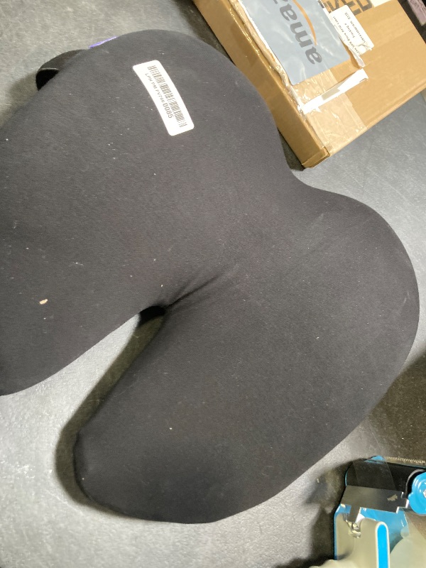 Photo 1 of C CUSHION LAB Extra Dense Lumbar Pillow - Patented Ergonomic Multi-Region Firm Back Support for Lower Back Pain Relief - Lumbar Support Cushion with Strap for Office Chair, Car, Sofa, Plane - Black