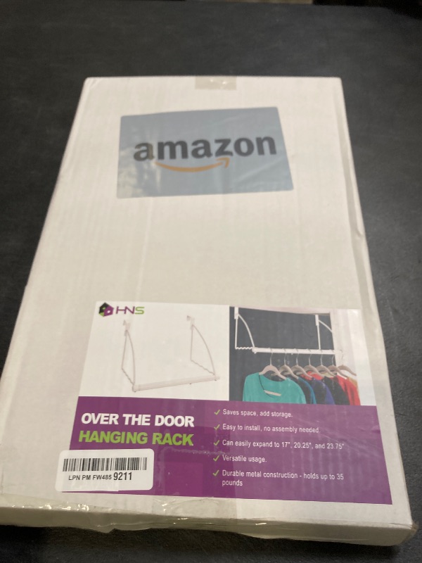 Photo 1 of HOLDN’ STORAGE Over The Door Hanger - Door Rack Hangers for Clothes - Space Saving Designed for Bedroom & Bathroom - Ideal for Clothes & Towels - Drying Rack, White