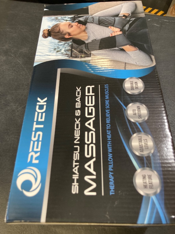 Photo 1 of RESTECK Massagers for Neck and Back with Heat - Deep Tissue 3D Kneading Pillow, Electric Shiatsu Shoulder Massage, Foot, Legs,Body - Relieve Muscle Pain - Office, Home & Car