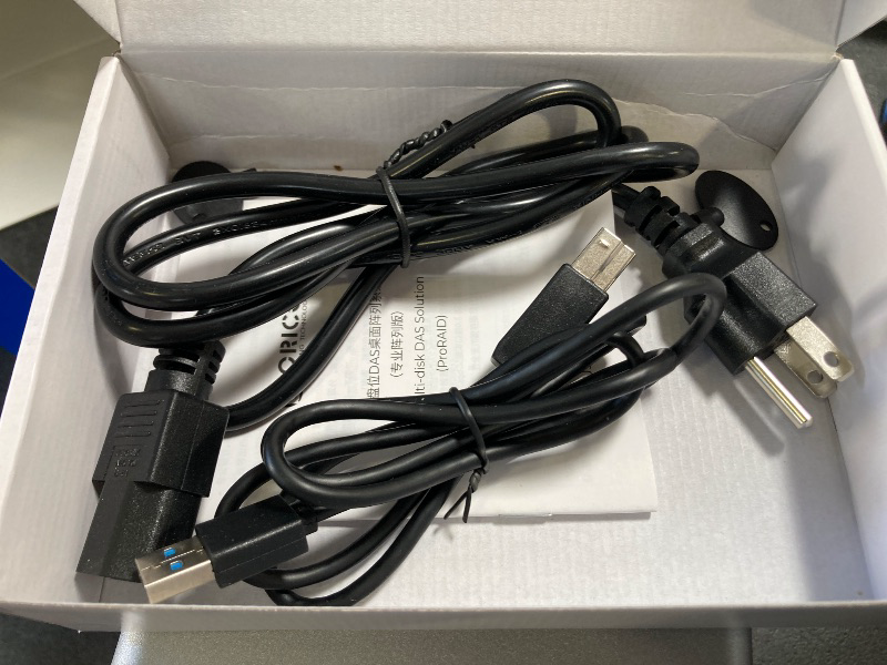 Photo 1 of ORICO 4 Bay Raid Hard Drive Enclosure Support 8 RAID Modes for 3.5inch HDD Max up to 88TB for External Direct Attached Storage, Efficient Expansion Backup(Alluminum Alloy)-9848RU3