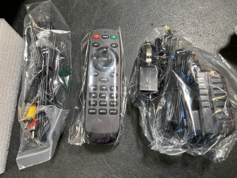 Photo 1 of 17.5" Portable DVD Player with 15.6" Large HD Screen, 6 Hours Rechargeable Battery, Support USB/SD Card/Sync TV and Multiple Disc Formats, High Volume Speaker, Black