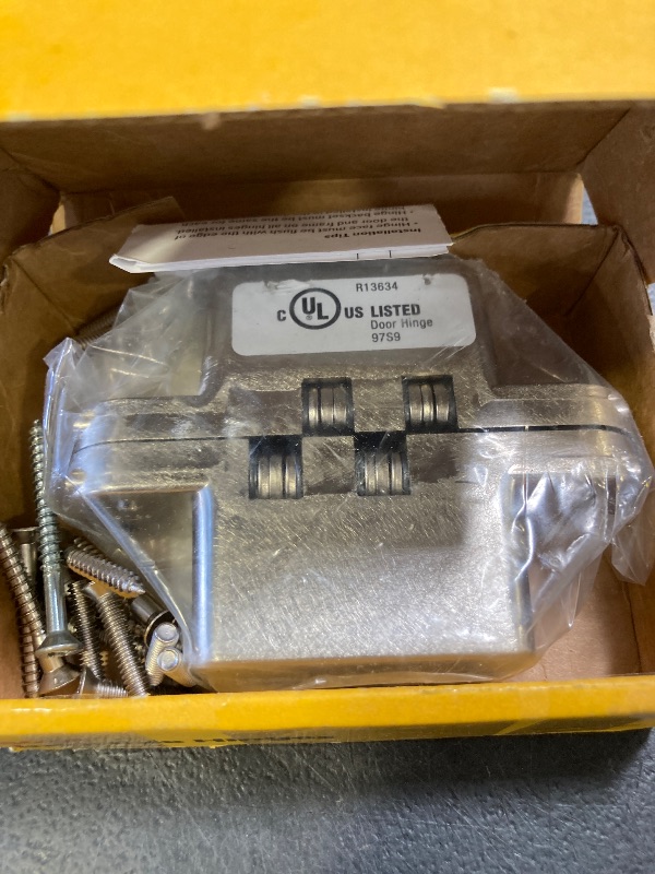 Photo 1 of SOSS Invisible Hinge Model 218 for 1-3/4" Thick Material, 20 Minute Fire Rated, Zinc, Satin Nickel Exterior Finish, Model Number 218US15