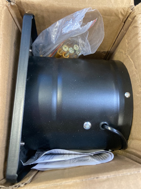 Photo 1 of 6 Inch Exhaust Fan with Speed Controller, 358CFM Wall Mount Exhaust Fan for Kitchen, Metal Ventilation Extractor Fan with Damper for Bathroom, Garage, Attic, Shop, Pet Room, Smoking Room, Basement