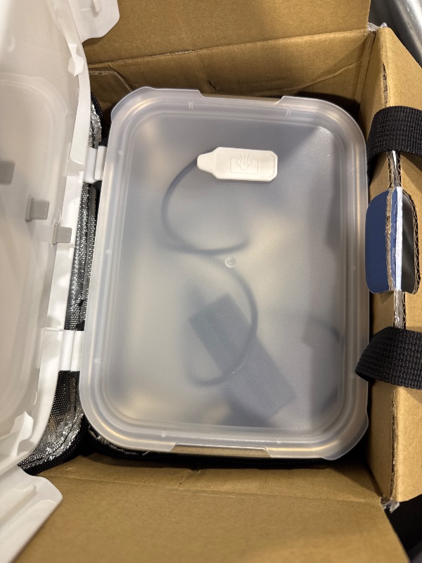 Photo 1 of EAST OAK Heated Lunch Box Battery Powered with Automatic Heating, Cordless Heatable Lunchbox for Adults, 1.3L Portable Food Warmer with Insulated Carry Bag