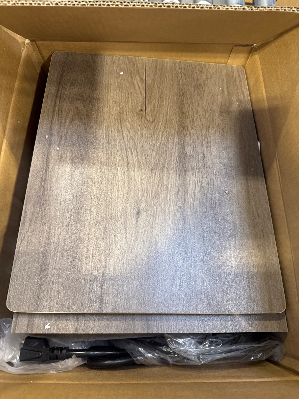 Photo 1 of JOONEE Nightstand with Outlet,Modern Bedside Table with Storage Drawer and Open Wood Shelf, for Living Room, Bedroom and Small Spaces, Accent Night Stand with Solid Wood Legs, Easy Assembly,Grey Oak