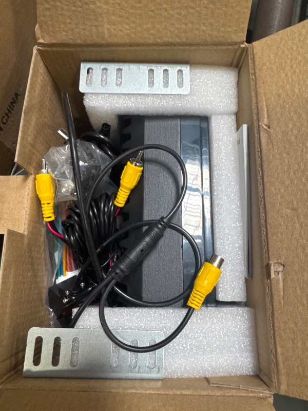 Photo 1 of Double Din Car Stereo with Dash Cam,Compatible with Apple Carplay,Android Auto,7 inch Touch Screen Car Radio Receiver with Bluetooth, Mirror Link, Backup Camera, Navigation, FM, USB/TF/AUX