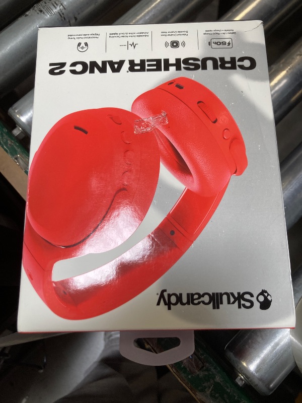 Photo 1 of Skullcandy Crusher ANC 2 Wireless Over-Ear Bluetooth Headphones with Multi-Sensory Bass, Active Noise Cancelling, Up to 60 Hours Battery, Microphone for iPhone Android - Plasma