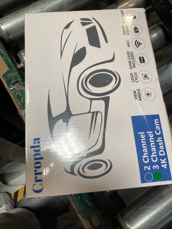 Photo 1 of 3 Channel 4K Dash Cam Front, 1080P Dash Camera Rear and Inside for Cars with 3.16 IPS Screen, 64GB Card, G-Sensor, 24Hr Parking, App Control,Loop Recording, Night Vision,Support 256GB Max