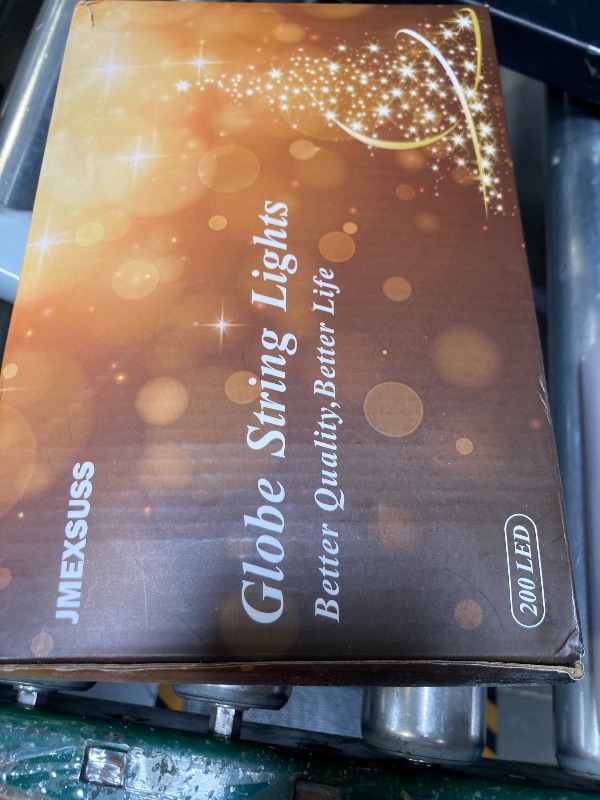 Photo 1 of 100ft Globe String Lights Indoor Outdoor Waterproof, 200 LED Christmas fairy Lights Plug in with Remote, Connectable Hanging Lights for Bedroom Classroom Camping Patio Wedding Garden Decor, Warm White