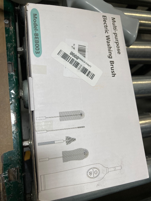 Photo 1 of ESFC Electric Bottle Brush Cleaner with Holder, Rechargeable Automatic Water Bottle Cleaner with Stainless Steel Extension Handle, Extra Long Water Bottle Brush,Nipple Brush, Straw Cleaner Brush,