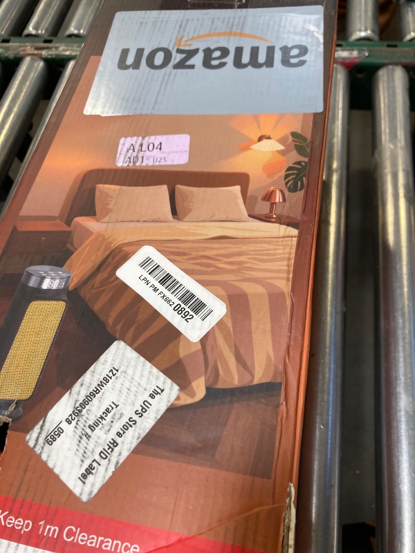 Photo 1 of 1500W PTC Quiet Space Heater with Remote Control, 15.8“ Portable Electric Heaters for Indoor Use, 75°Oscillation Ceramic Heater for Office, 24H Timer, 5 Modes, Fast Safe Quiet Room Heater for Bedroom