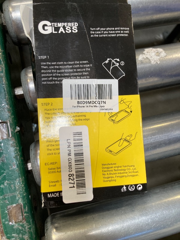 Photo 1 of NEW'C 3 Pack Designed for iPhone 14 Pro Max Screen Protector (6.7 inches),Tempered Glass with easy installation tool included,Case Friendly Ultra Resistant