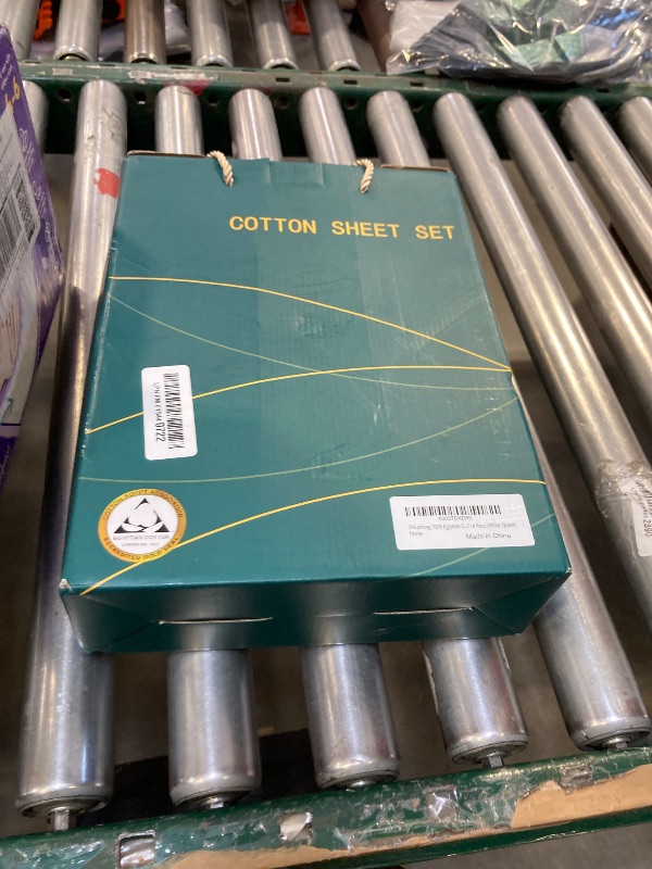 Photo 1 of Shilucheng 100% Egyptian Cotton Queen Size Sheets Set - 1000 Thread Count?Luxury Cotton Bed Sheets?Breathable & Cooling Bedding and Pillow Cases, 16 Inch Deep Pocket - 4 Piece (White, Queen)