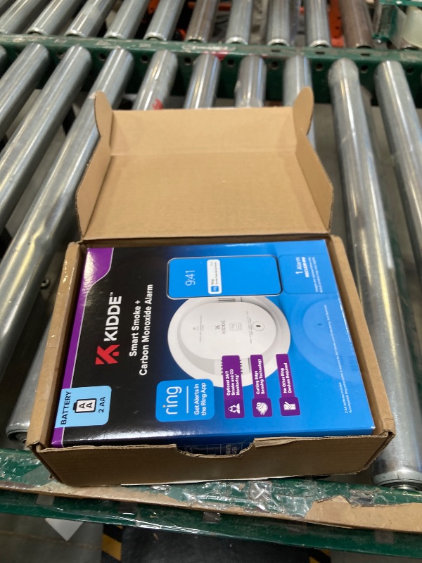 Photo 1 of Kidde Smart Smoke and Carbon Monoxide Detector, Ring App Enabled for Real-Time Notifications, Wire-Free Interconnectivity, AA Battery Powered