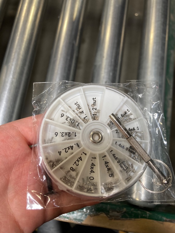 Photo 1 of NUTJAM 120 PCS Eyeglass Repair Kit?Eye Glass Repairing Tool with Tiny Screws, Nuts, Universal Screwdrivers, Precision Tool for Repairing Eye Glass, Sunglass, Jewelry, Watch