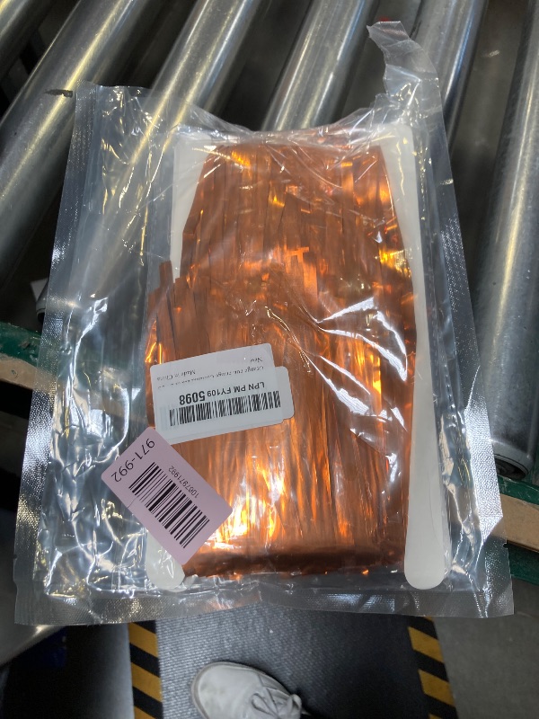 Photo 1 of KatchOn, XtraLarge Orange Fringe Backdrop Curtain - 3.2x8 Feet, Pack of 2 | Orange Streamers for Basketball Party Decorations, Birthday Decorations, Graduation Decorations 2026 | Basketball Backdrop