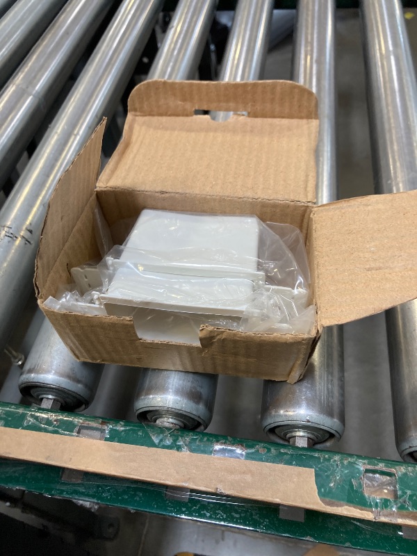 Photo 1 of BestMounts - 2 Pack Electrical Power Outlet Box Extender Kit – Single Gang Box Extender - Single Receptacle Heavy Duty Plastic (White)