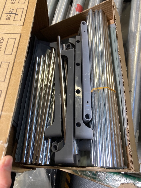 Photo 1 of 6 Tier Book Shelf, 5-Cube Storage Shelves, Tool-Free Assembly Kids Bookshelf, Bookcase Cube Storage Organizer for Kids Room, Living Room, Office, Bedroom, Study Room, (Grey, 6 Tier - 5 Cubes)