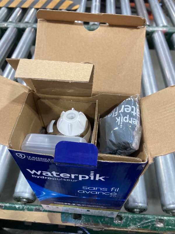 Photo 1 of Waterpik Cordless Advanced 2.0 Water Flosser For Teeth, Gums, Braces, Dental Care With Travel Bag and 4 Tips, ADA Accepted, Rechargeable, Portable, and Waterproof, White WP-580