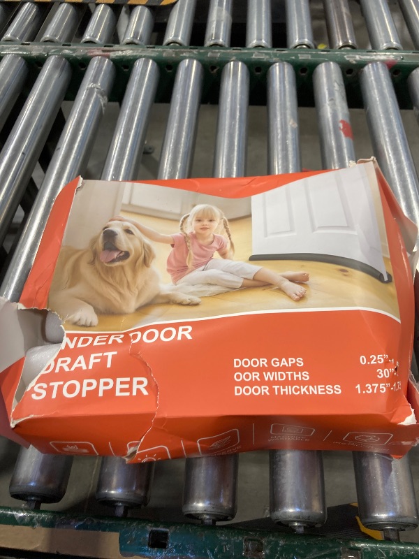 View 2 of (2 Pack) Under Door Draft Stopper, Draft Stopper for Bottom of Door, Adjustable 30-36 Inch Door Draft Blocker, Under Door Gap Filler, Easy Install Door Seal, Helps Reduce Drafts, Noise and Heat Loss