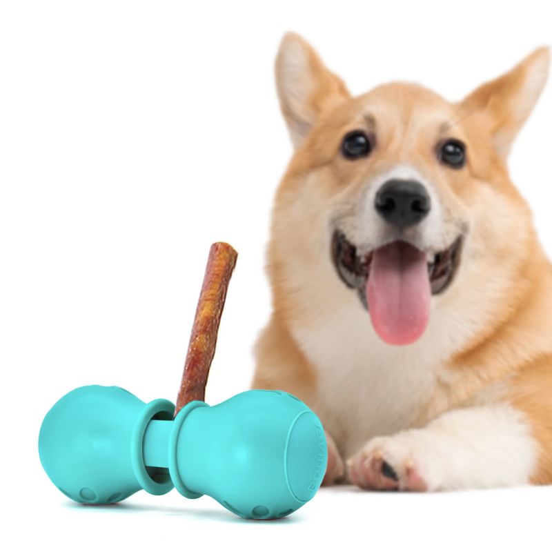 Photo 1 of BoniVet Bully Stick Holder for Dogs, Chew Holder, Prevent Choking Safety Device (Green, Large)