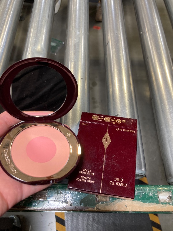 Photo 1 of Charlotte Tilbury Cheek to Chic Powder Blush - Two-Tone Cheek Makeup with a Radiant, Luminous Finish - Buildable Color that Smooths, Buffs & Blends for a Light Reflecting Glow - Love Is The Drug