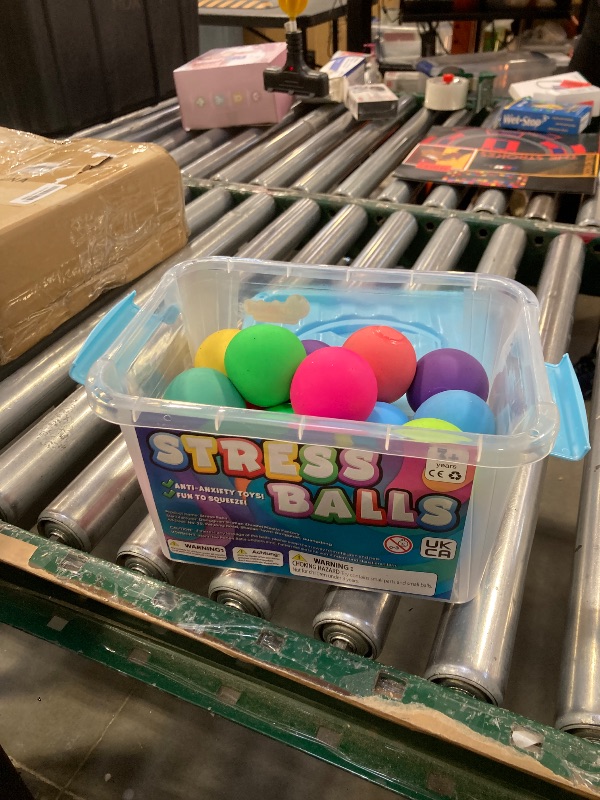 Photo 1 of Slow Rising Stress Ball 24 Pack, Stretchy Fidget Ball for Anxiety Stress Relief, Hand Therapy Sensory Squishy Ball, Pull Stretch Fidget Toy for Students, Classroom Prize Box Toys