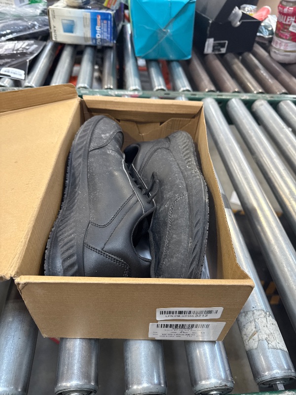 Photo 1 of Furuian Non Slip Work Shoes for Men Waterproof Food Service Kitchen Chef Restaurant Walking Sneakers All Black Slip Resistant Work Shoes for Men