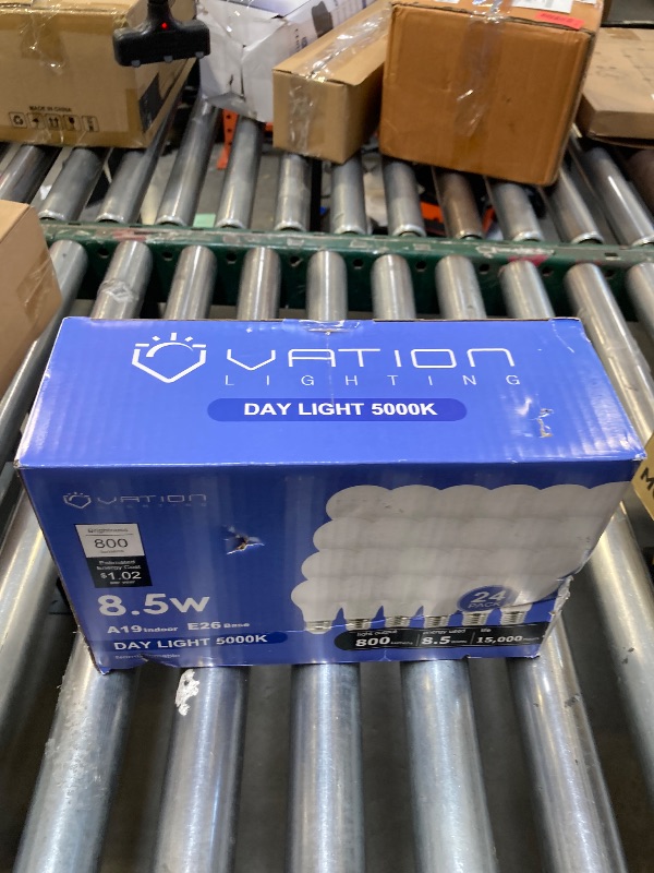 Photo 1 of VATION LIGHTING 24 Pack A19 LED Light Bulb Daylight 5000K LED Bulbs, 60 Watt Equivalent, Efficient 8.5 Watt, 800 Lumens, E26 Medium Base, Non-Dimmable, ETL/UL Listed