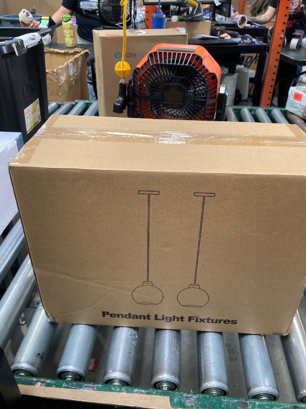 Photo 1 of 2 Pack 7.2-Inch Globe Pendant Lights, Mid Century Brushed Nickel Pendant Light Fixtures, Globe Pendant Lights Kitchen Island with Milk Glass Shade Hanging Fixture for Dining Room Bulbs not Included