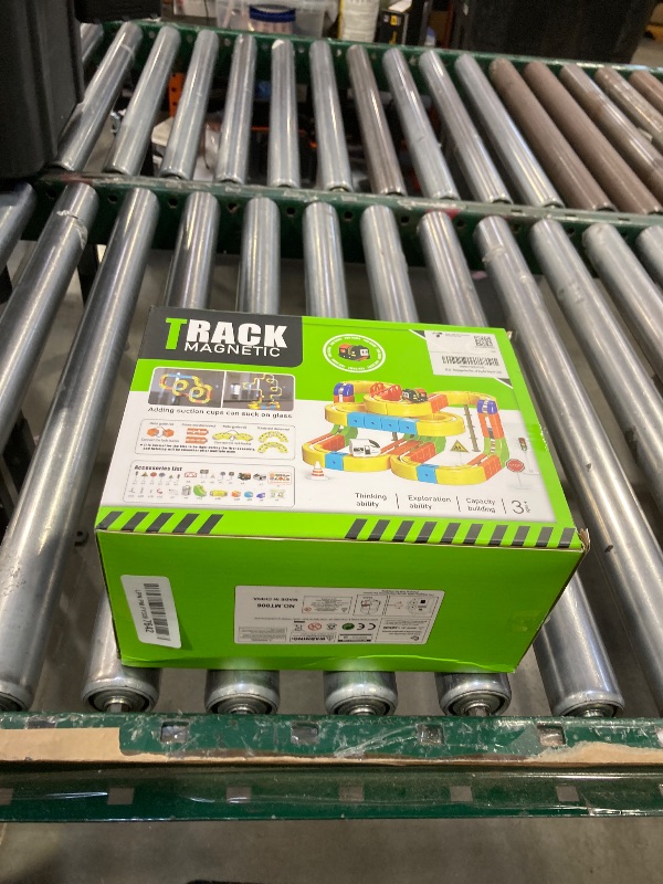 Photo 1 of 3D Gravity-Defying Electric Magnetic Train Set – 105PCS Modular Reconfigurable Race Track Kit, STEM Educational Building Toy for Kids 3-12, Safe & Durable for Boys Girls