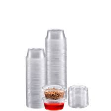 Photo 1 of 50 pcs 5oz containers with lids 