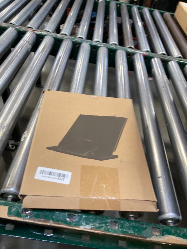 Photo 1 of Readaeer Metal Book Stand for Desk Portable Document Holder for Cook Book, Music Book, iPad, Laptop, Reading Rest with 7 Adjustable Positions and Page Paper Clips