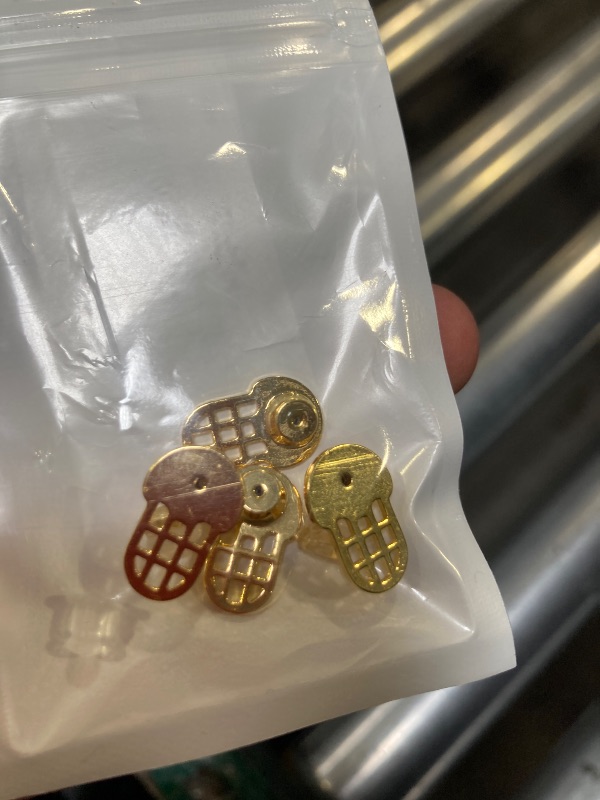 Photo 1 of 18K Gold Plated Earring Backs, Sturdy Waterdrop-Style Earring Backs Replacements for Droopy Ears, Big Earrings Lifter Backings for Studs Heavy Earrings, 6 PCS