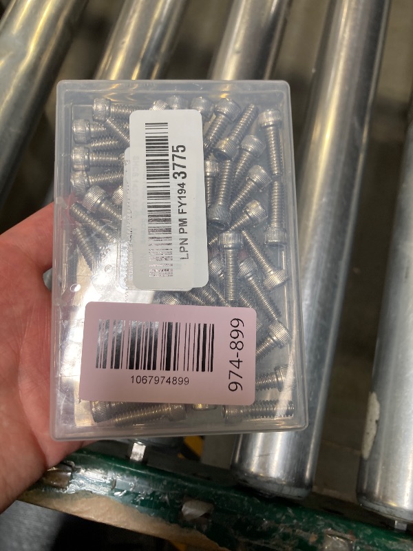 Photo 1 of MewuDecor 1/4-20 x 3/4" Socket Head Cap Screws, Allen Socket Drive, Stainless Steel 18-8 (304), Full Thread, Bright Finish, Machine Thread, 50 PCS