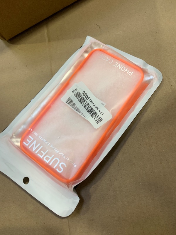 Photo 1 of SUPFINE Magnetic for iPhone 16 Pro Max Case (Compatible with MagSafe) (Military Grade Drop Protection) Slim Translucent Matte Shockproof with Anti-Fingerprint Phone Case,Orange