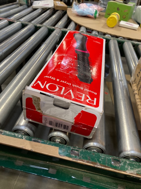 Photo 1 of REVLON One-Step Hair Dryer and Styler - Root Booster Round Brush for Styling, Dryer Brush for Fast and Easy Salon-Quality Blowout, More Shine and Less Frizz (1-1/2 in)