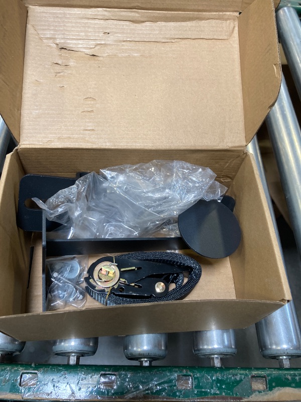 Photo 1 of RV Propane Tank Cylinder Rack and Trailers Secure Exchange Propane Cylinder Mount for Campers, Trailers & Outdoor Use (Fits Standard 20-30lb Tanks) (Black with Bottom Bracket)