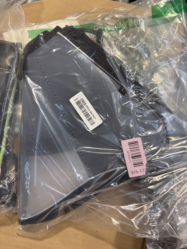 Photo 1 of WinWeal Soft Dog Cone Collar for Dogs After Surgery, Transparent Breathable Pet Recovery Collar for Large Medium Dogs, Adjustable Dog Cone Collar, Elizabethan Collar (L, Black)