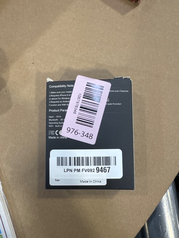 Photo 1 of 2026 Aimoon Mini Wireless CarPlay Adapter Upgrade Wired to Wireless for CarPlay & Android Auto Plug and Play Fast Auto-Reconnect Stable Control Zero Delay Car Play for iPhone iOS 10+ Android 11+