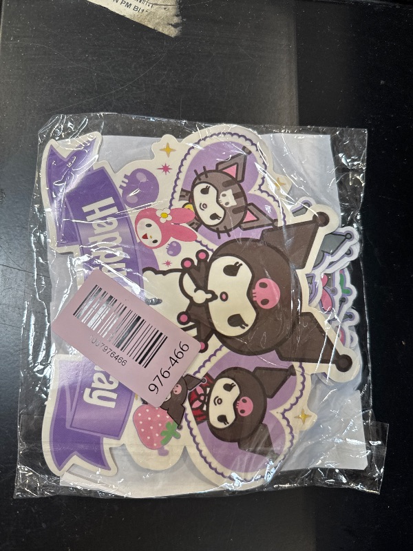 Photo 1 of 25 Pcs Cute Cake Topper and Cupcake Toppers Set Birthday Party Supplies for Kuromii Birthday Decorations