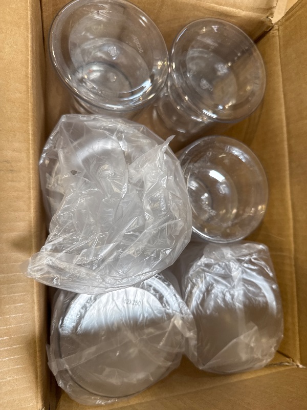 Photo 1 of 24 Pack Plastic Cylinder Vases for Centerpiece, 4 6 8 10 Inch Tall Acrylic Cylinder Vase Bulk Set Hurricane Candle Holder Glass Like Large Round Clear Plastic Flowers Vases for Wedding Home Office