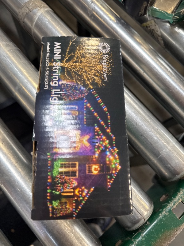 Photo 1 of Brightown 50 Count Warm White Christmas Lights, Clear Mini Incandescent Lights on White Wire, Christmas Tree String Lights for Indoor Outdoor Decorations?12ft?