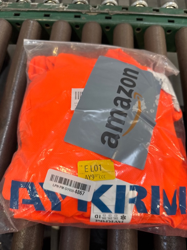 Photo 1 of A-SAFETY Long Sleeve Hi-Vis Safety T-Shirt with Sun Protection, Lightweight Work Shirts 3 Pack,Orange XXL