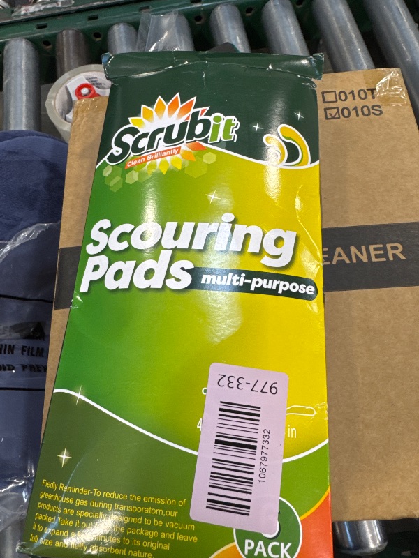 Photo 1 of 6 Scrub Sponges Kitchen by SCRUBIT, Multi-Purpose Scouring Pads, Non-Scratch Cleaning Sponges for Dishes, Pots & Non-Stick Cookware - Long Lasting Dish Scrubbers for Kitchen, Bathroom & More