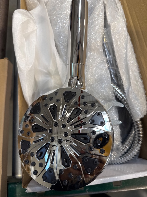 Photo 1 of Rain Shower Head with filtered Handheld High Pressure rainfall Shower Heads with Handheld Spray Combo Adjustable one-piece stand daul shower head Built-in Magnetic Docking and Power Jets