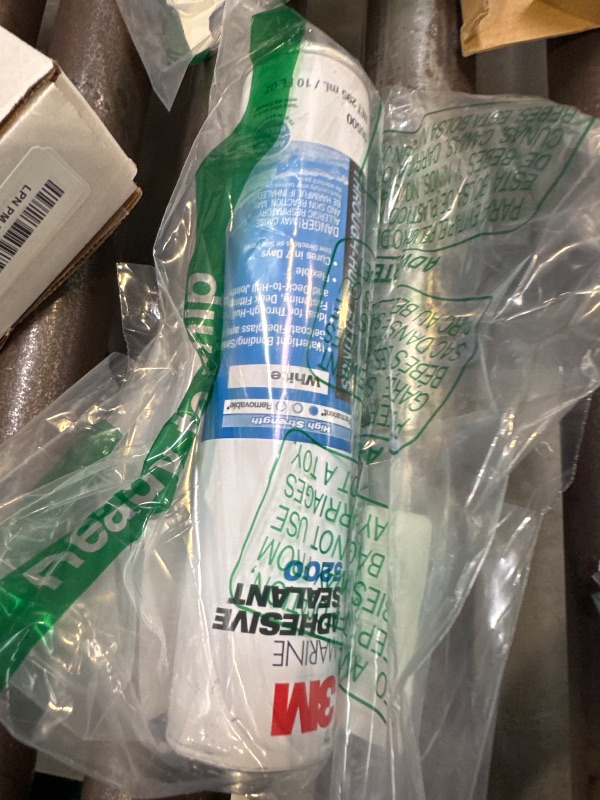 Photo 1 of 3M 7000000623 Marine Adhesive Sealant - 10 oz., White